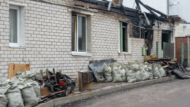 Professional Soot Cleanup technician working in Saint Croix Falls, WI